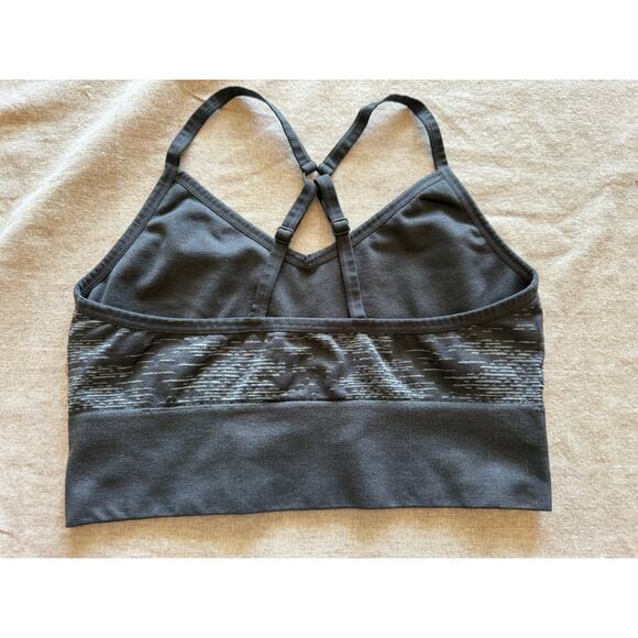 Reebok Gray Performance Seamless Longline Sports Bra Women's M - Picture 3 of 4